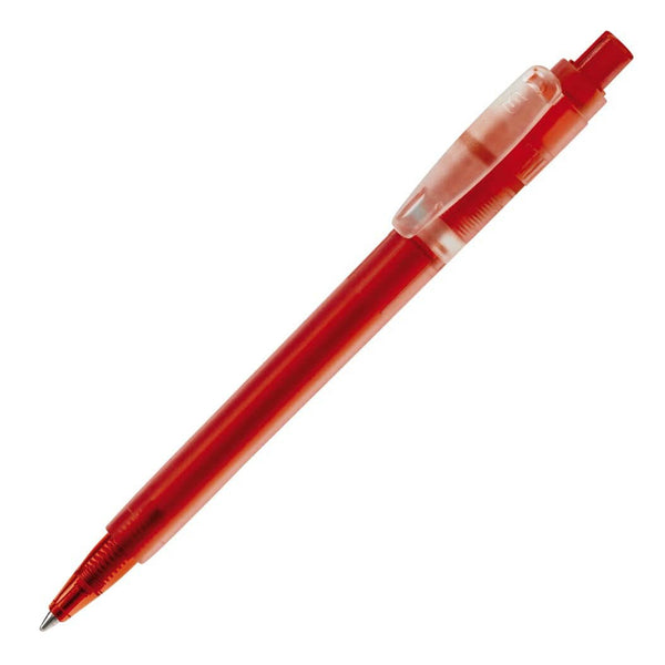 Penna a sfera Baron '03 Ice Frosty clip larga royal Rosso - personalizzabile con logo