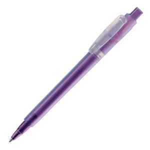 Penna a sfera Baron '03 Ice Frosty clip larga Violet givré - personalizzabile con logo