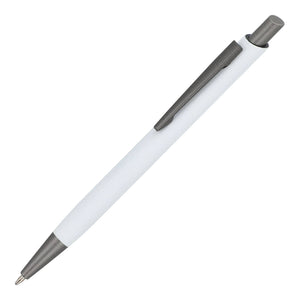 Penna a sfera Boston softtouch Bianco - personalizzabile con logo
