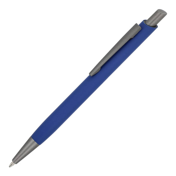 Penna a sfera Boston softtouch blu navy - personalizzabile con logo