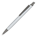 Penna a sfera Boston softtouch color color argento - personalizzabile con logo