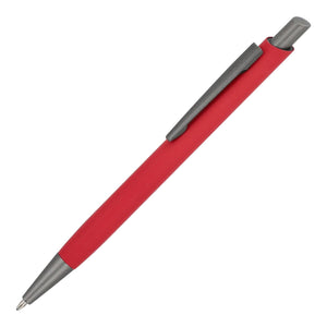 Penna a sfera Boston softtouch Rosso - personalizzabile con logo