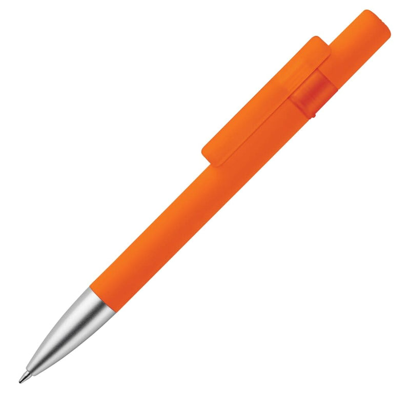 Penna a sfera California tocco di seta Arancione - personalizzabile con logo