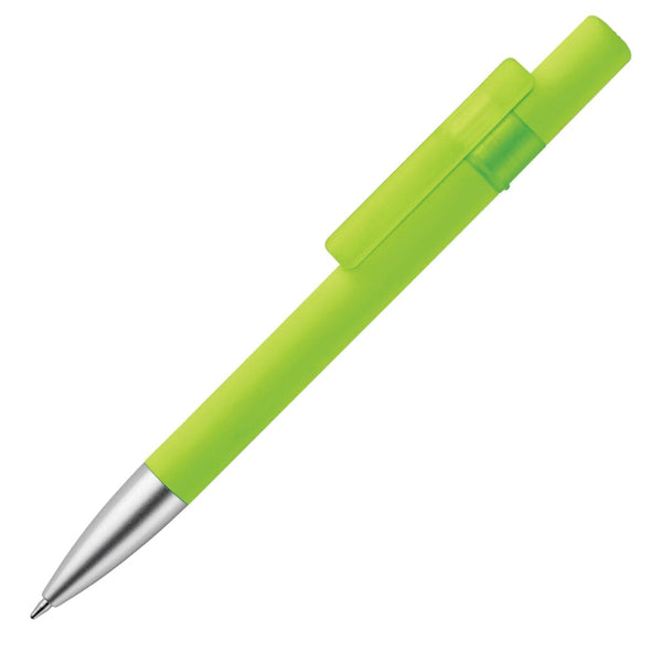 Penna a sfera California tocco di seta verde - personalizzabile con logo