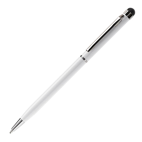 Penna a sfera capacitiva Bianco - personalizzabile con logo