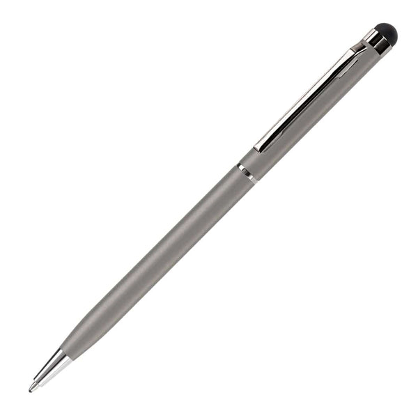 Penna a sfera capacitiva color argento - personalizzabile con logo