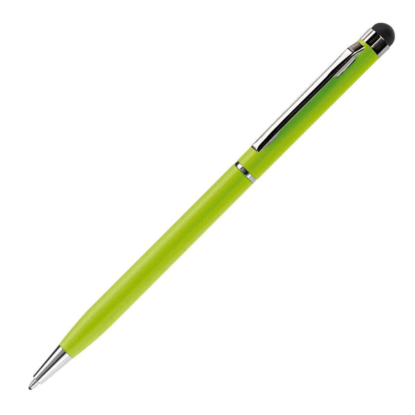 Penna a sfera capacitiva verde - personalizzabile con logo