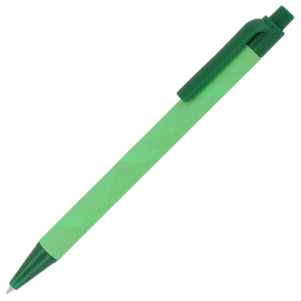 Penna a sfera carta e R-PP Verde - personalizzabile con logo