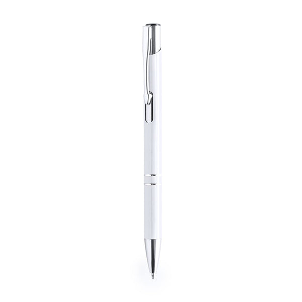 Penna a Sfera Cedris bianco - personalizzabile con logo