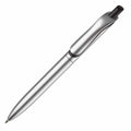 Penna a sfera Click-Shadow metallic color argento - personalizzabile con logo