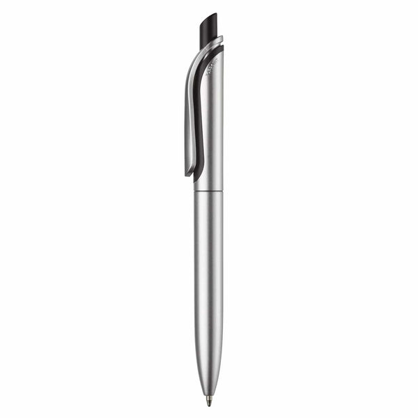 Penna a sfera Click-Shadow metallic - personalizzabile con logo