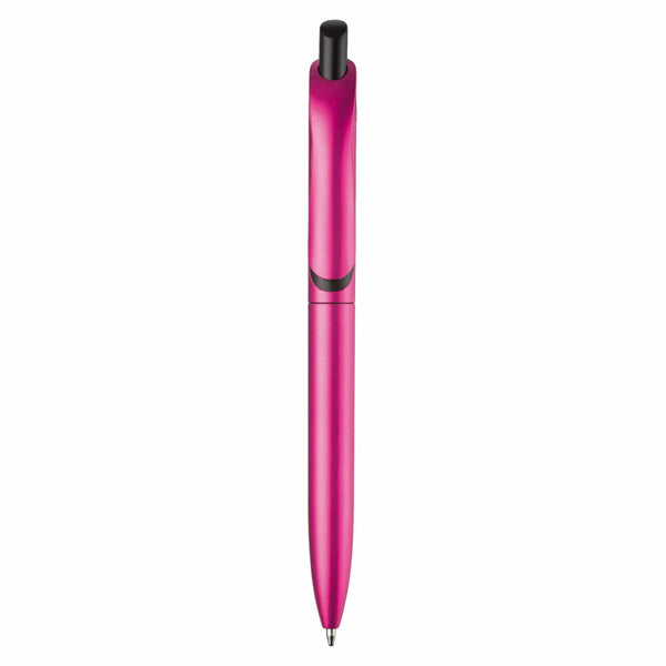 Penna a sfera Click-Shadow metallic - personalizzabile con logo