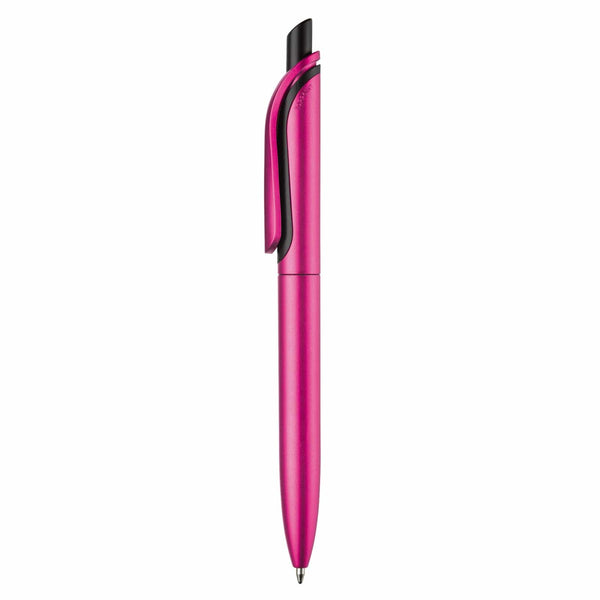 Penna a sfera Click-Shadow metallic - personalizzabile con logo