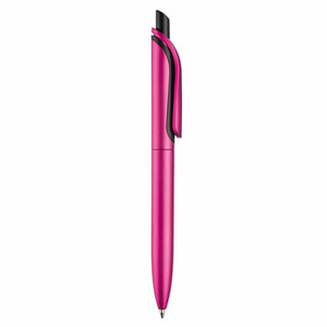 Penna a sfera Click-Shadow metallic - personalizzabile con logo