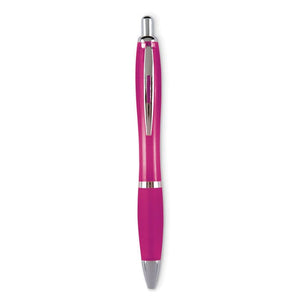 Penna a sfera colorata Rio fucsia - personalizzabile con logo