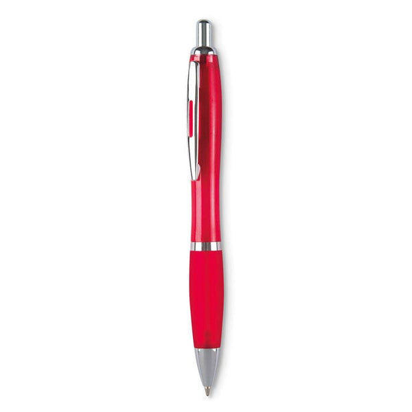 Penna a sfera colorata Rio rosso - personalizzabile con logo