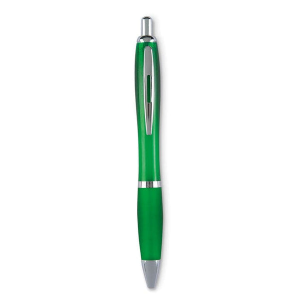 Penna a sfera colorata Rio verde - personalizzabile con logo