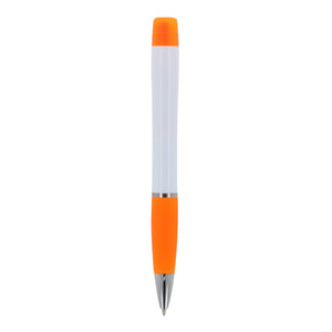 Penna a sfera con evidenziatore tricolore - personalizzabile con logo