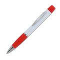 Penna a sfera con evidenziatore tricolore Rosso - personalizzabile con logo