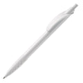Penna a sfera  Cosmo hardcolour Bianco / Bianco - personalizzabile con logo
