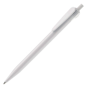 Penna a sfera Cosmo Hardcolour Bianco / Bianco - personalizzabile con logo