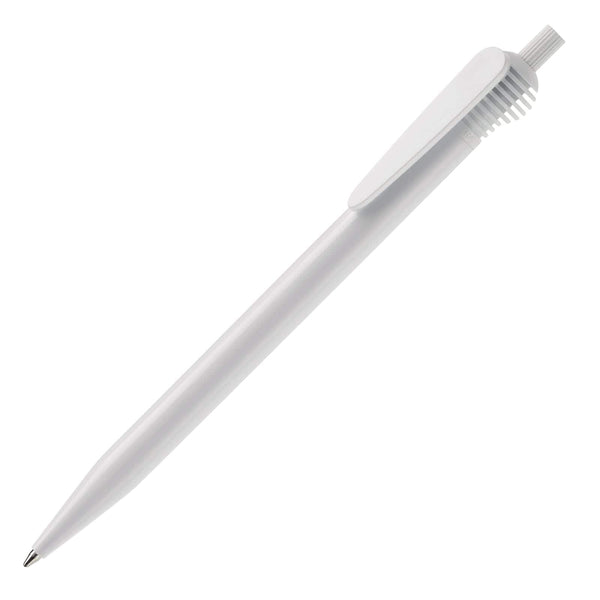 Penna a sfera Cosmo Hardcolour Bianco / Bianco - personalizzabile con logo