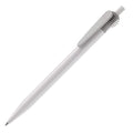 Penna a sfera Cosmo Hardcolour Bianco / color color argento - personalizzabile con logo