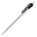 Penna a sfera Cosmo Hardcolour Bianco / Nero - personalizzabile con logo