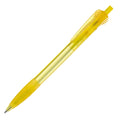 Penna a sfera Cosmo Transparent Trasparente / Giallo - personalizzabile con logo