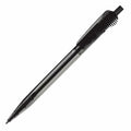 Penna a sfera Cosmo Transparent Trasparente / Nero - personalizzabile con logo