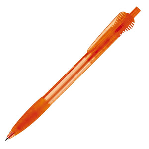Penna a sfera Cosmo Transparent Trasparente / Rosa - personalizzabile con logo