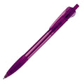 Penna a sfera Cosmo Transparent Trasparente / Viola - personalizzabile con logo
