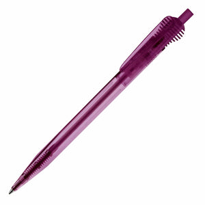 Penna a sfera Cosmo Transparent Trasparente / Viola - personalizzabile con logo