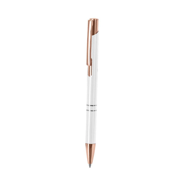 Penna a Sfera Croft bianco - personalizzabile con logo
