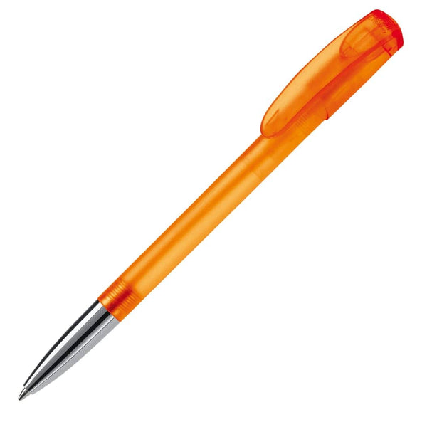 Penna a sfera Deniro Frosty royal arancione - personalizzabile con logo