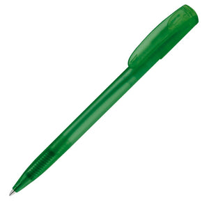 Penna a sfera Deniro Frosty finiture in metallo royal verde - personalizzabile con logo