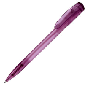 Penna a sfera Deniro Frosty finiture in metallo Violet givré - personalizzabile con logo