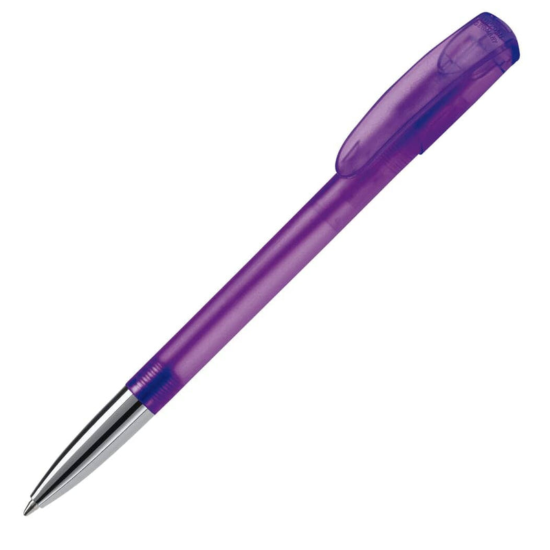 Penna a sfera Deniro Frosty Violet givré - personalizzabile con logo