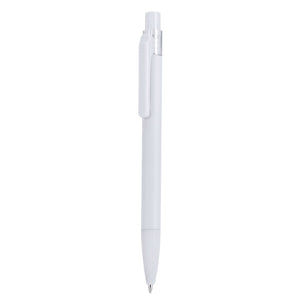 Penna a Sfera Devon bianco - personalizzabile con logo