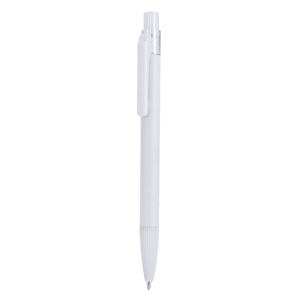 Penna a Sfera Devon bianco - personalizzabile con logo