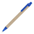 Penna a sfera di carta Blu - personalizzabile con logo
