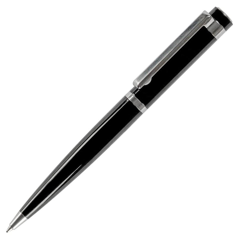Penna a sfera Durham in confezione regalo Nero - personalizzabile con logo