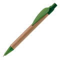 Penna a sfera Eco Leaf verde - personalizzabile con logo