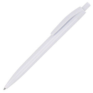 Penna a sfera Finn R-ABS Bianco - personalizzabile con logo