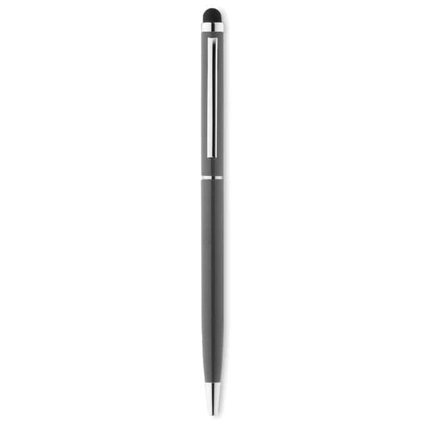 Penna a sfera touch grigio - personalizzabile con logo