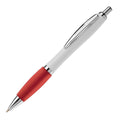 Penna a sfera Hawaï bianca Bianco / Rosso - personalizzabile con logo