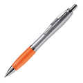 Penna a sfera Hawaï Silver color argento / arancione - personalizzabile con logo