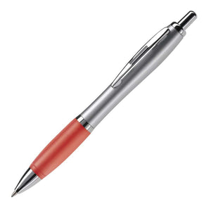 Penna a sfera Hawaï Silver color argento / Rosso - personalizzabile con logo