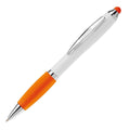 Penna a sfera Hawaï stylus White / arancione - personalizzabile con logo