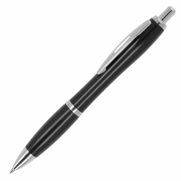 Penna a sfera Hawaii R-ABS Nero - personalizzabile con logo